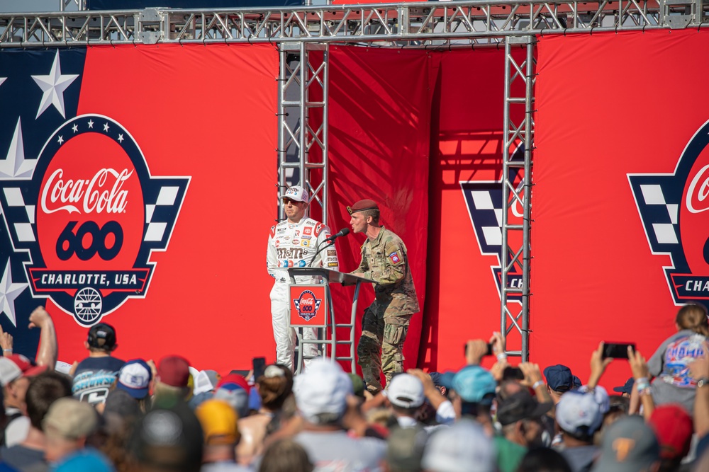 82nd Airborne Division Paratroopers Participate in NASCAR's Coca Cola 600