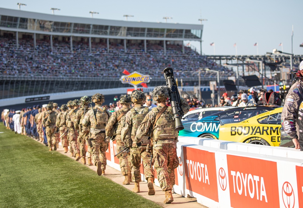 82nd Airborne Division Paratroopers Participate in NASCAR's Coca Cola 600