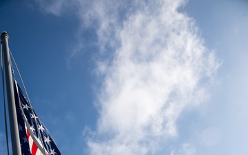 USS Portland (LPD 27) observes Memorial Day Colors at LA Fleet Week