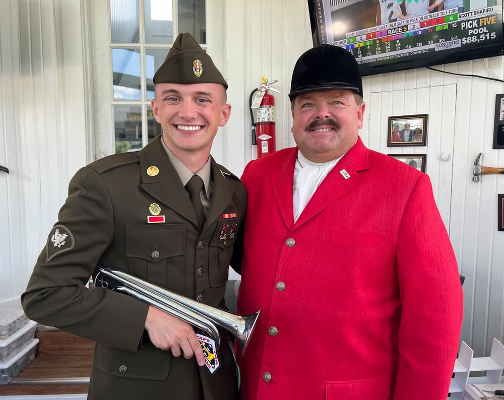 Kentucky National Guard Soldier plays TAPS with childhood Bugle hero on Memorial Day 2022