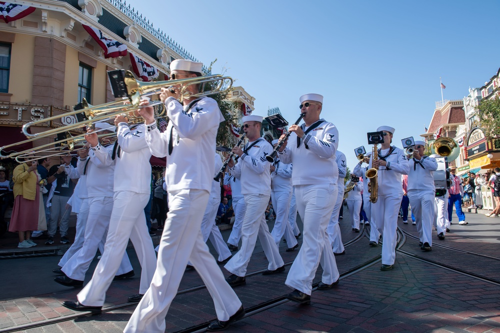 Navy Band Southwest Performs at Disneyland