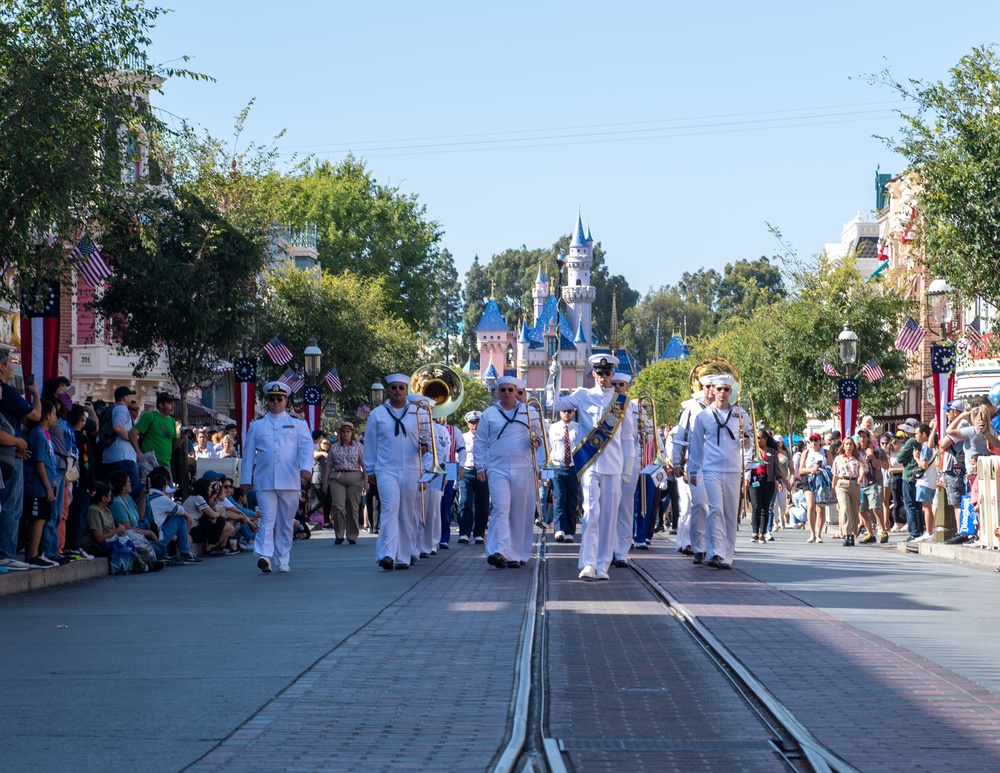 Navy Band Southwest Performs at Disneyland