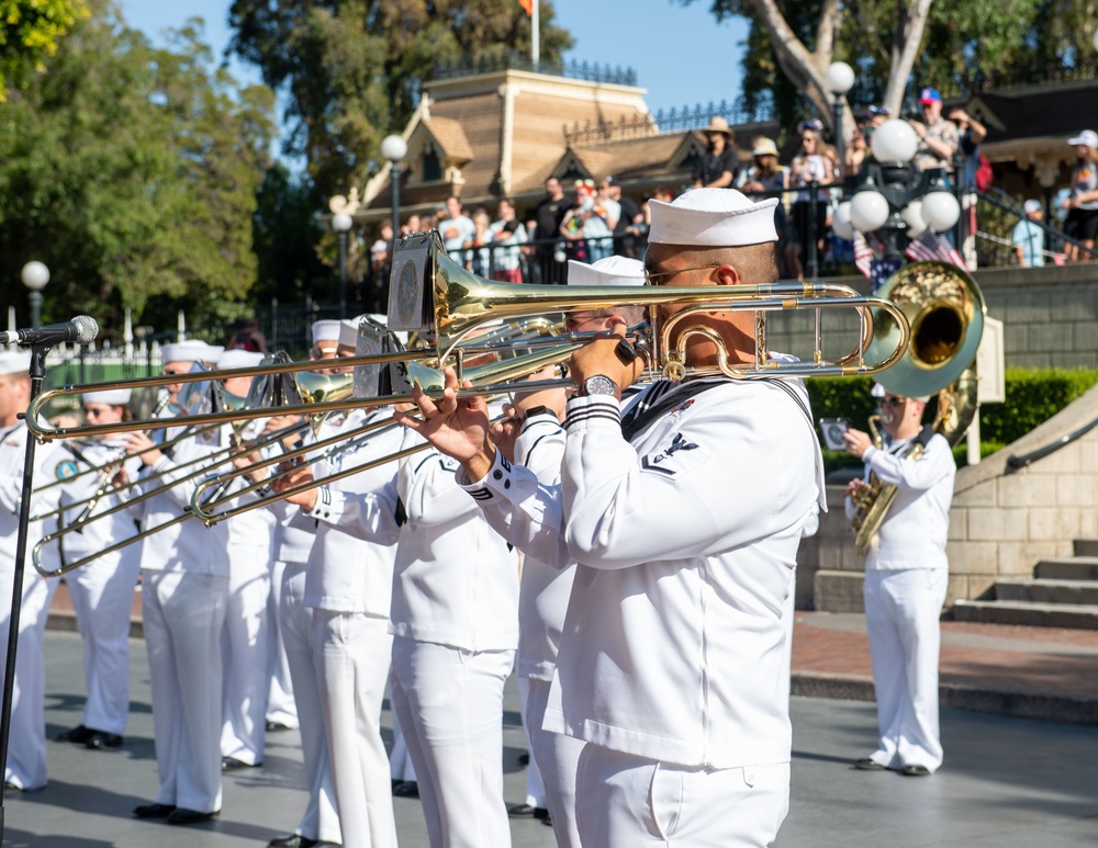 Navy Band Southwest Performs at Disneyland