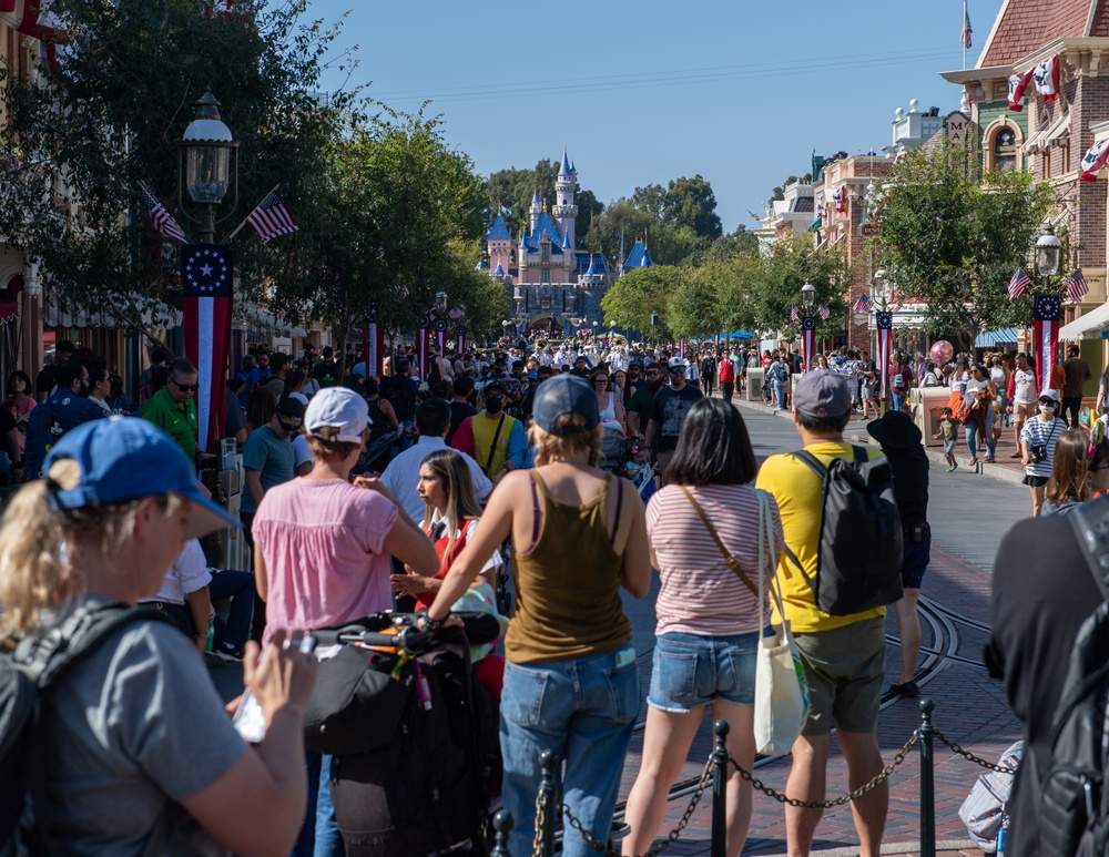 Navy Band Southwest Performs at Disneyland