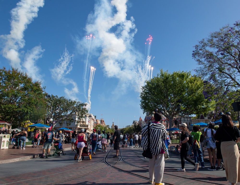 Navy Band Southwest Performs at Disneyland