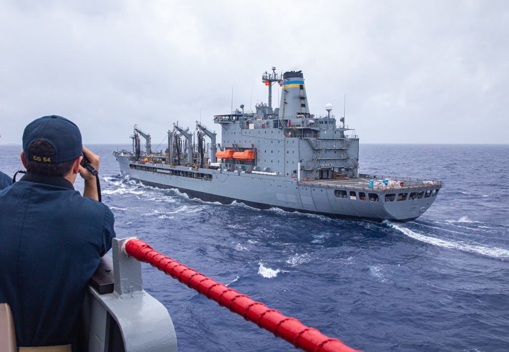 USS Antietam (CG 54) Replenishment-At-Sea/ Flying Squad Drill