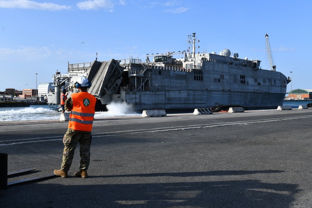 African Lion Equipment Departs Italian port