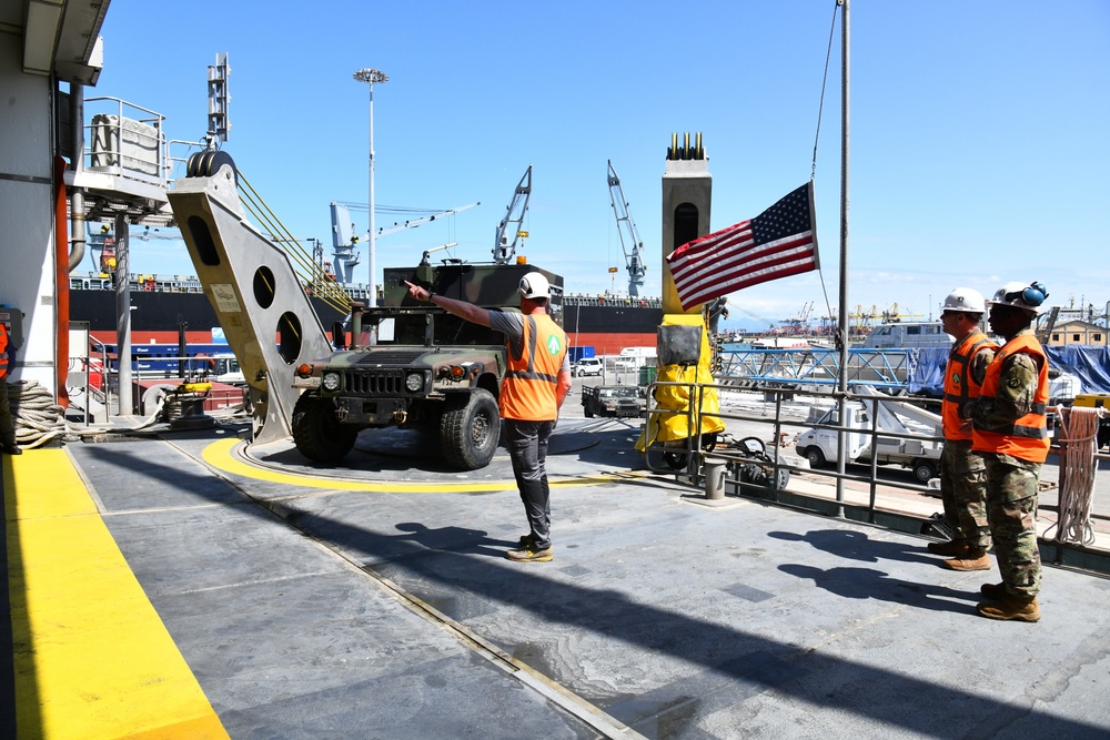 African Lion Equipment Departs Italian port