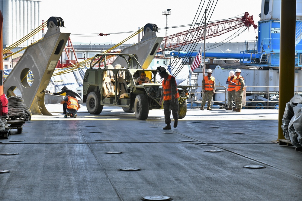 African Lion Equipment Departs Italian port