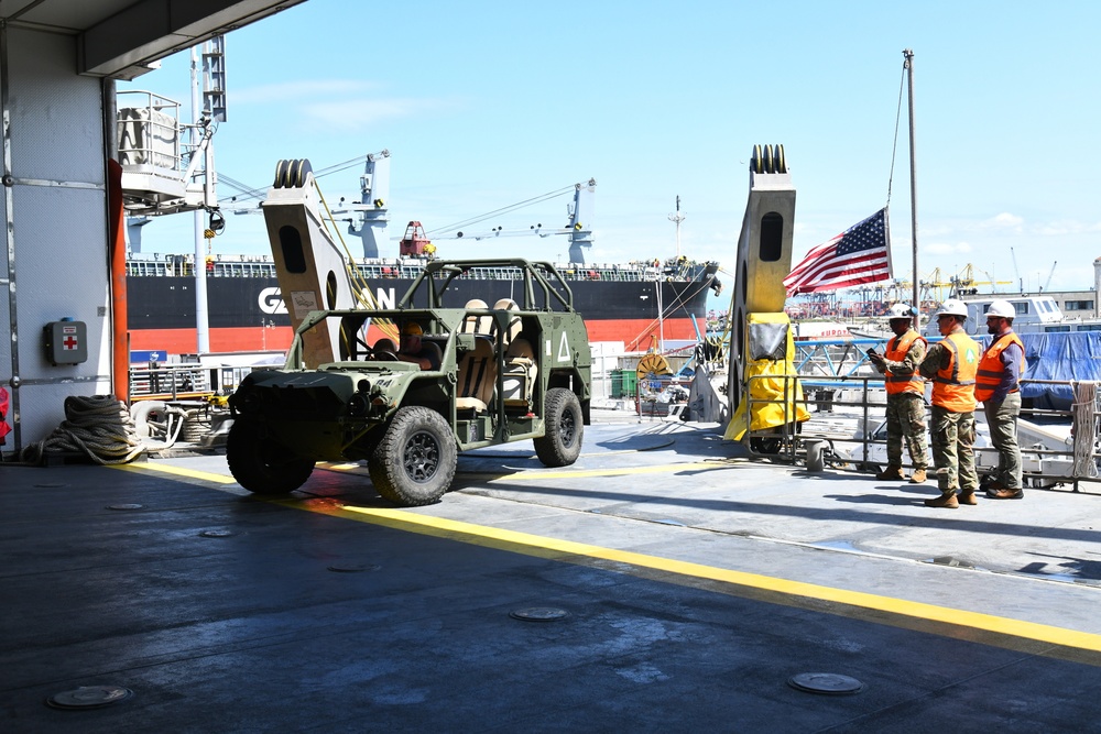 African Lion Equipment Departs Italian port