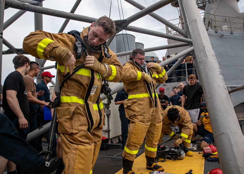 DVIDS - Images - USS San Jacinto conducts Damage Control Olympics ...