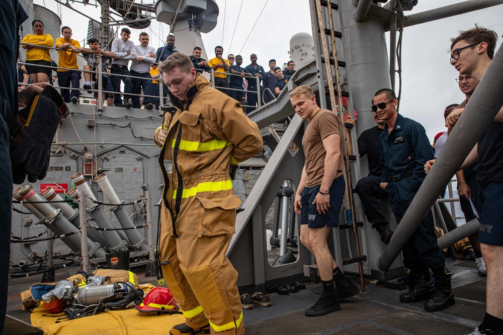 USS San Jacinto Damage Control Olympics