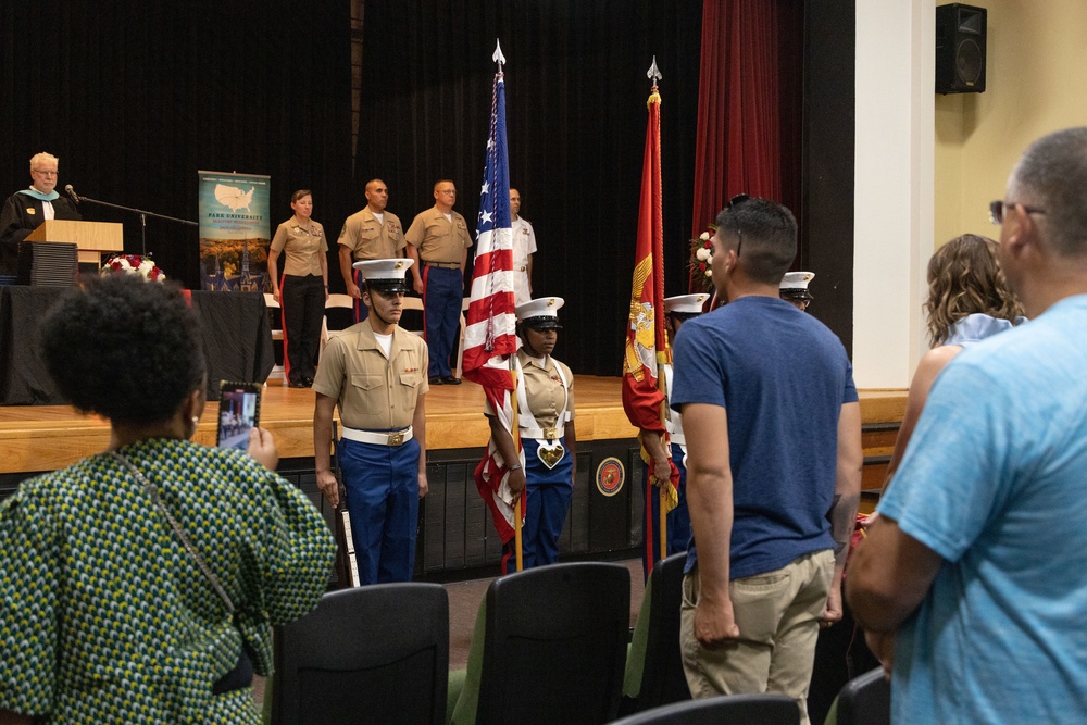 U.S. service members and civilians graduate at MCRD Parris Island