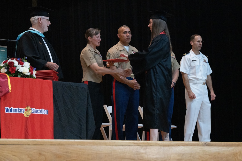 U.S. service members and civilians graduate at MCRD Parris Island