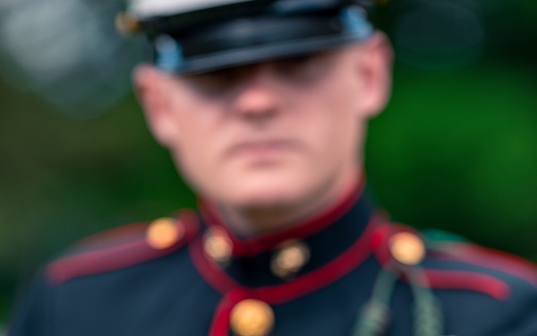 Cpl Sutton Rosencrantz Re-enlists at the Devil Dog Fountain