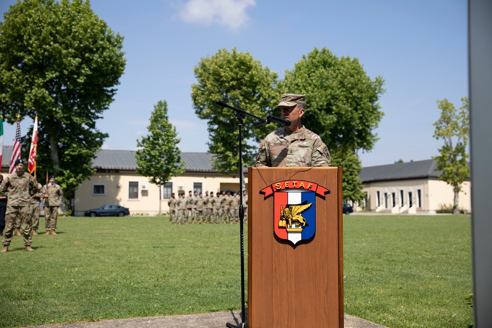 Change of command ceremony welcomes Lt. Col. Corbett Baxter to Headquarters and Headquarters Battalion