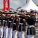 Marines with the Silent Drill Platoon participated in the pre-race ceremony before the Coca-Cola 600 at Charlotte Motor Speedway this weekend.