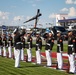 Marines with the Silent Drill Platoon participated in the pre-race ceremony before the Coca-Cola 600 at Charlotte Motor Speedway this weekend.