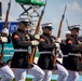 Marines with the Silent Drill Platoon participated in the pre-race ceremony before the Coca-Cola 600 at Charlotte Motor Speedway this weekend.