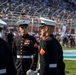 Marines with the Silent Drill Platoon participated in the pre-race ceremony before the Coca-Cola 600 at Charlotte Motor Speedway this weekend.