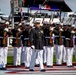 Marines with the Silent Drill Platoon participated in the pre-race ceremony before the Coca-Cola 600 at Charlotte Motor Speedway this weekend.