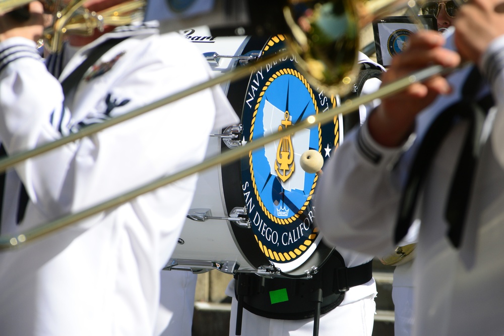 Navy Band Southwest Performs at Disneyland