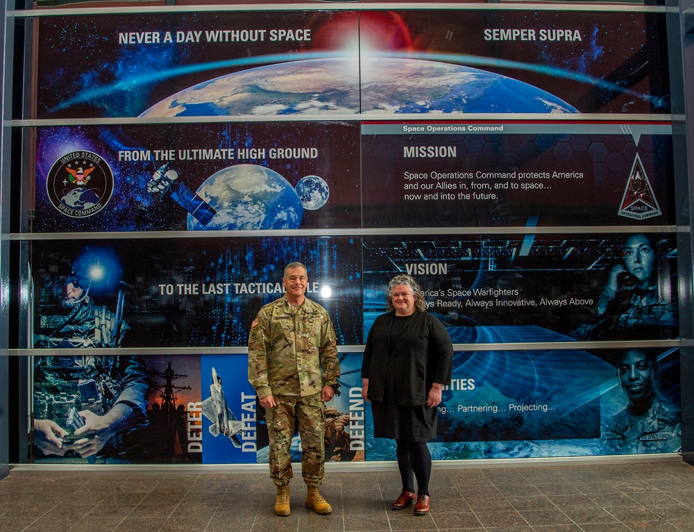 USSPACECOM hosts the Honorable Susanna V. Blume