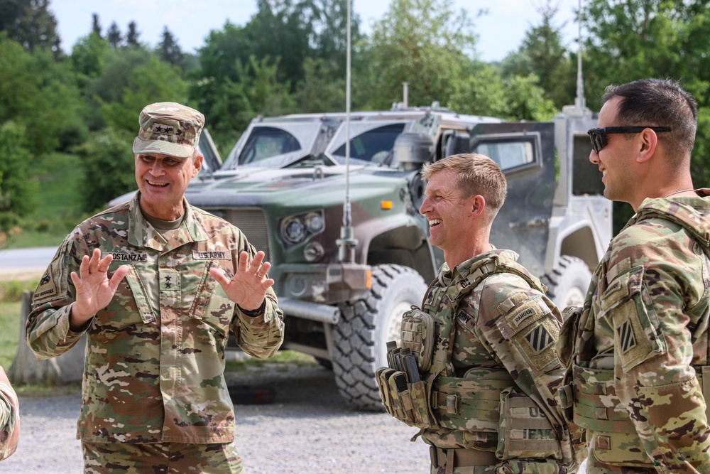 US Army 3rd Infantry Division command visits deployed Soldiers