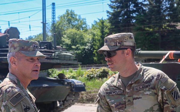 US Army 3rd Infantry Division command visits deployed Soldiers