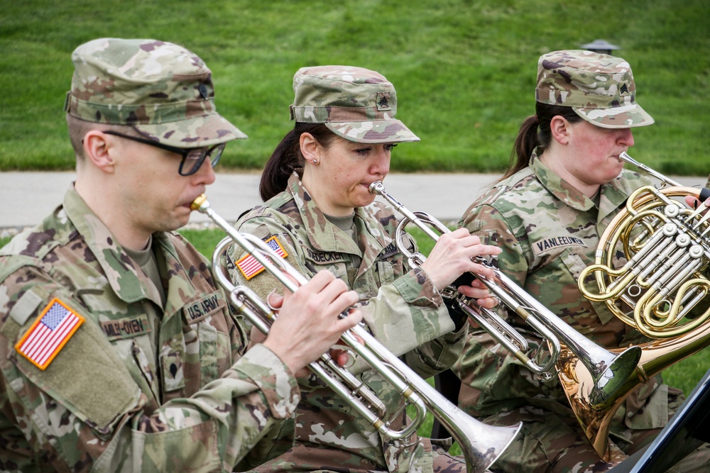 34th Army Band performs at annual command retreat