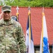 Iowa Adjutant General salutes during annual command retreat