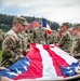 Iowa Soldiers fold U.S. flag during annual command retreat