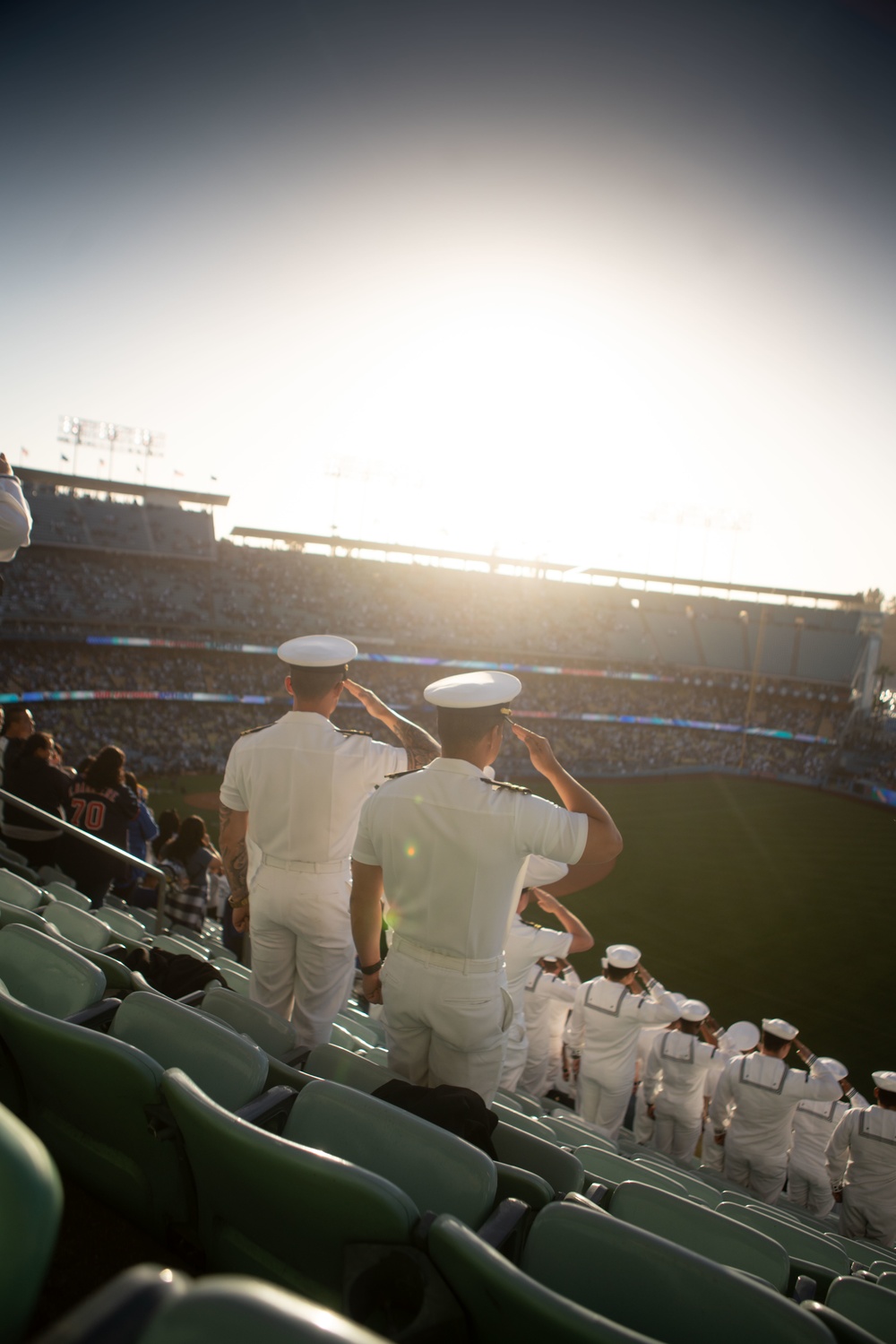 LA Fleet Week: Marines, Sailors attend Dodger Game for Memorial Day