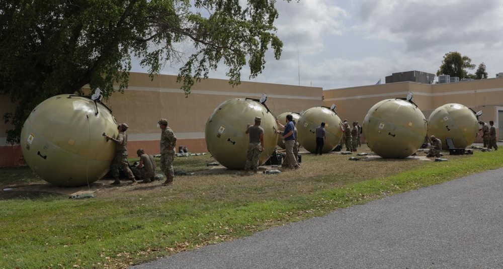 The 35th ESB prepares for hurricane season by premiering their new satellite systems