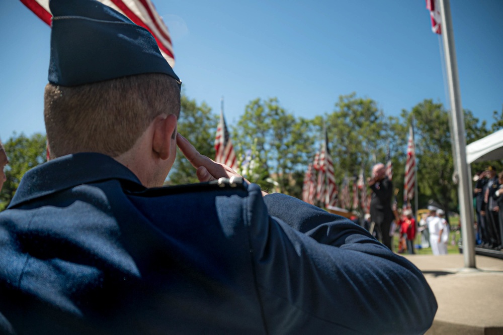 129th Rescue Wing Host Flyover for Memorial Day Event at Oak Hill Funeral Home