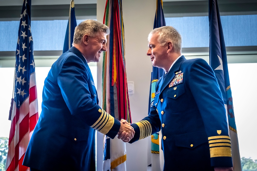 Coast Guard holds vice commandant change of watch ceremony in Washington D.C.