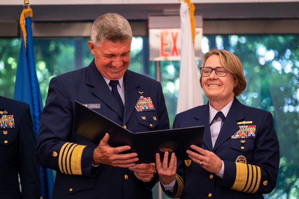 Coast Guard holds vice commandant change of watch ceremony in Washington D.C.