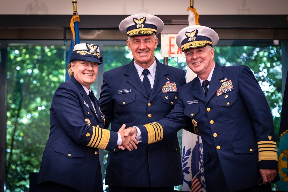 Coast Guard holds vice commandant change of watch ceremony in Washington D.C.