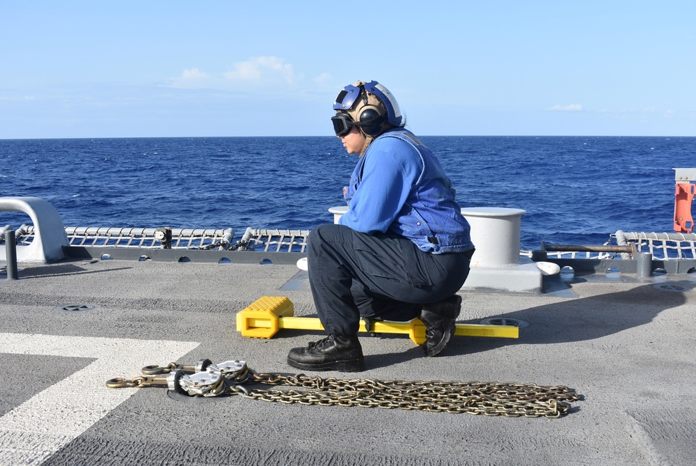 USS Billings Conducts Flight Quarters