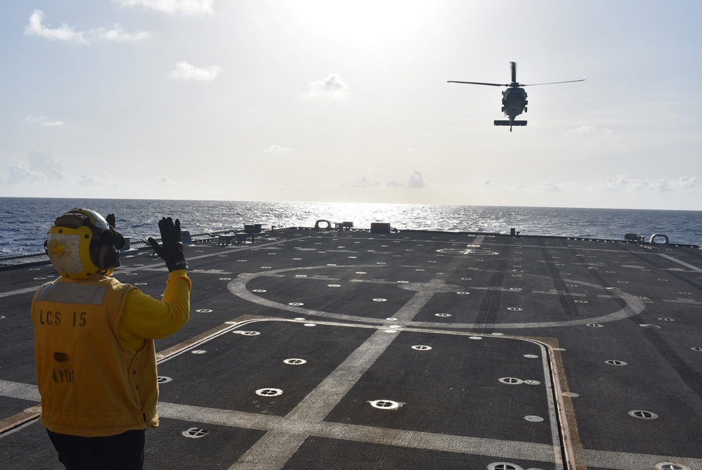 USS Billings Conducts Flight Quarters