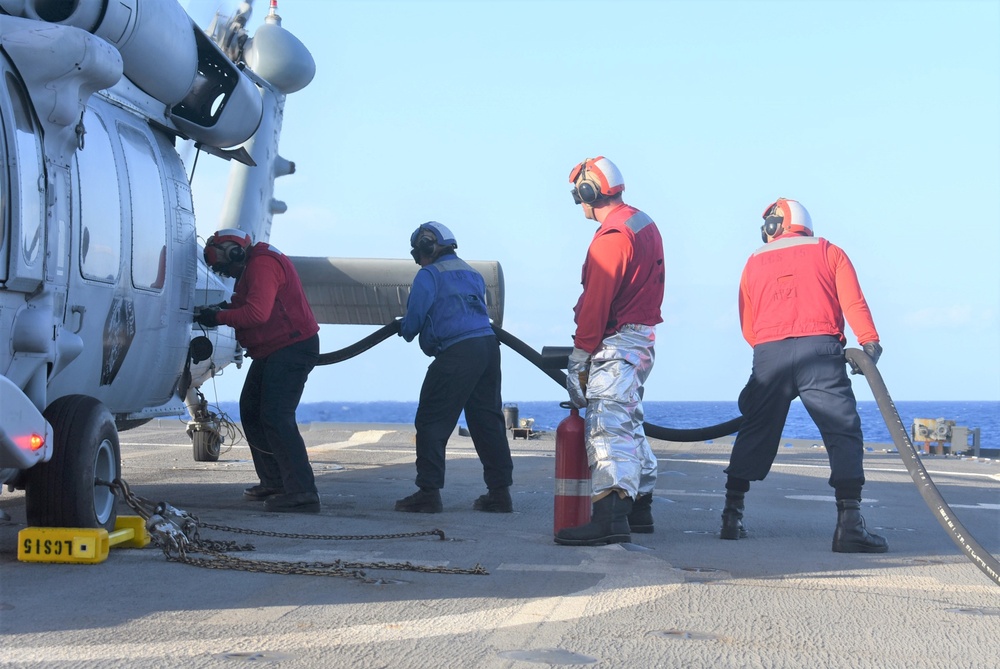 USS Billings Conducts Flight Quarters