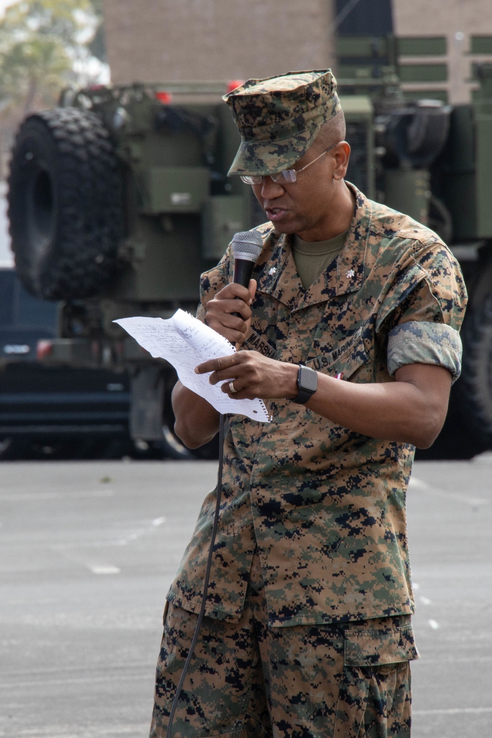 MWSS-372 holds change of command ceremony