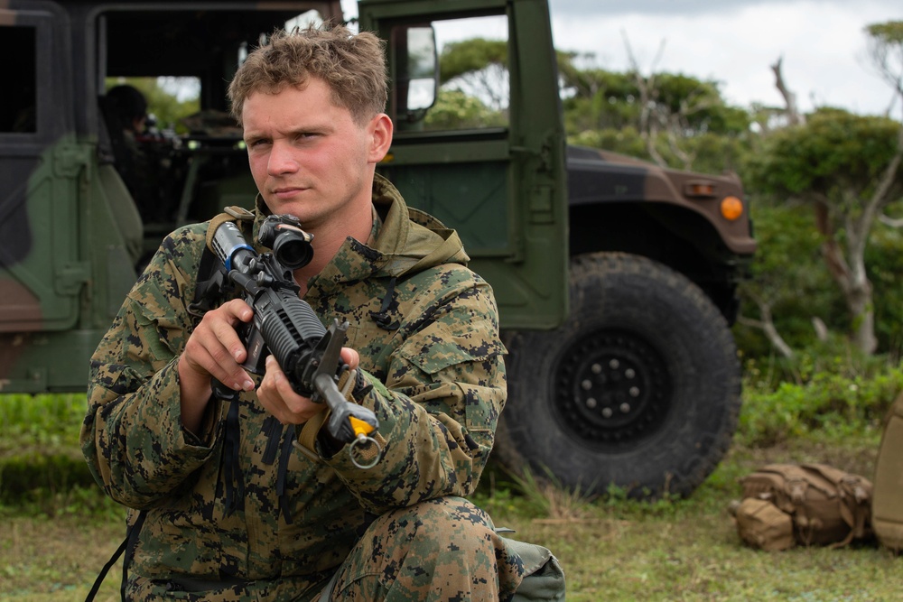 Bravo Co. 3rd LSB conducts convoys at Jungle Warfare Training Center