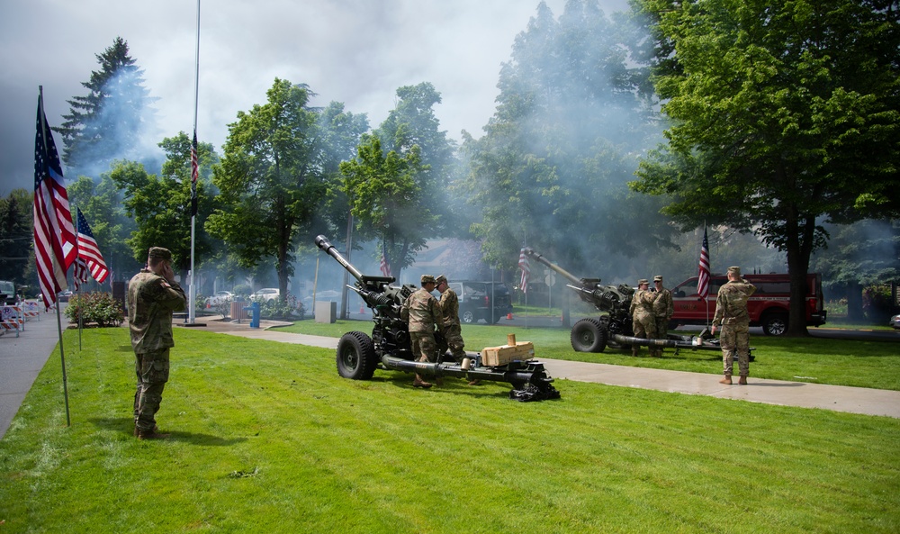 Oregon National Guardsmen participate in Memorial Day ceremonies around the state