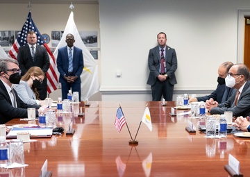 Assistant Secretary of Defense Wallander Hosts Cyprus Defense Minister