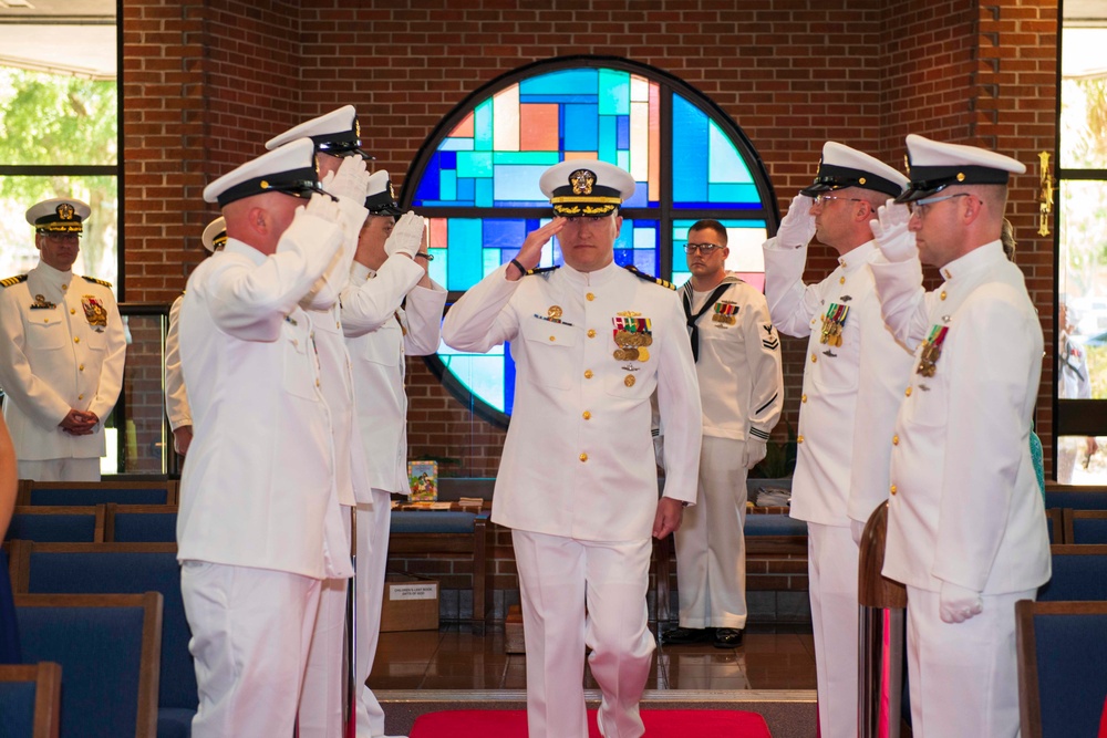 USS Alaska’s Blue Crew Farewells CO