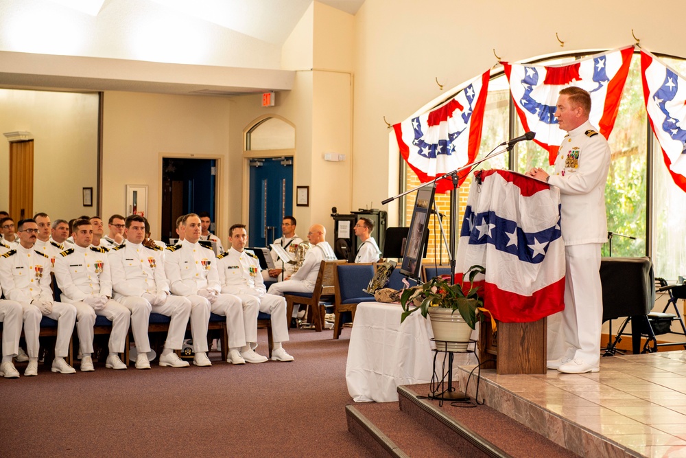 USS Alaska’s Blue Crew Farewells CO