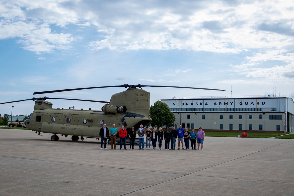 Nebraska educators visit Army National Guard aviation facility