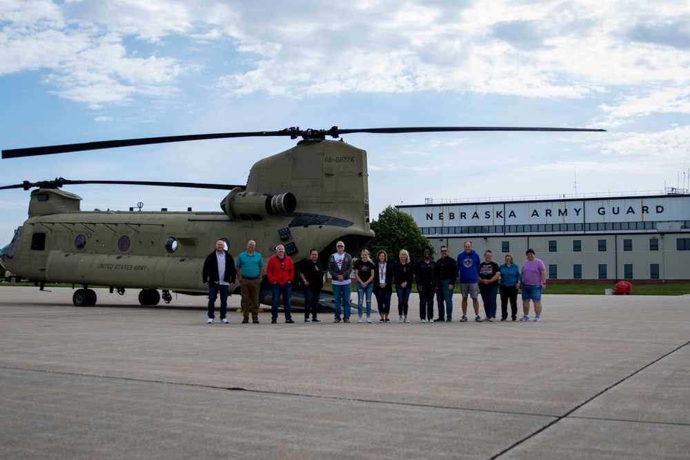 Nebraska educators visit Army National Guard aviation facility