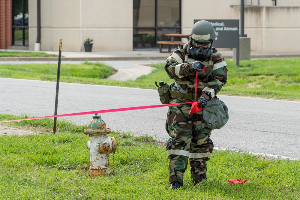 Airmen participate in large scale readiness exercise